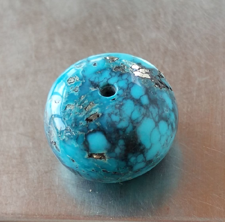 云盖寺高瓷原矿绿松石无优化隔珠