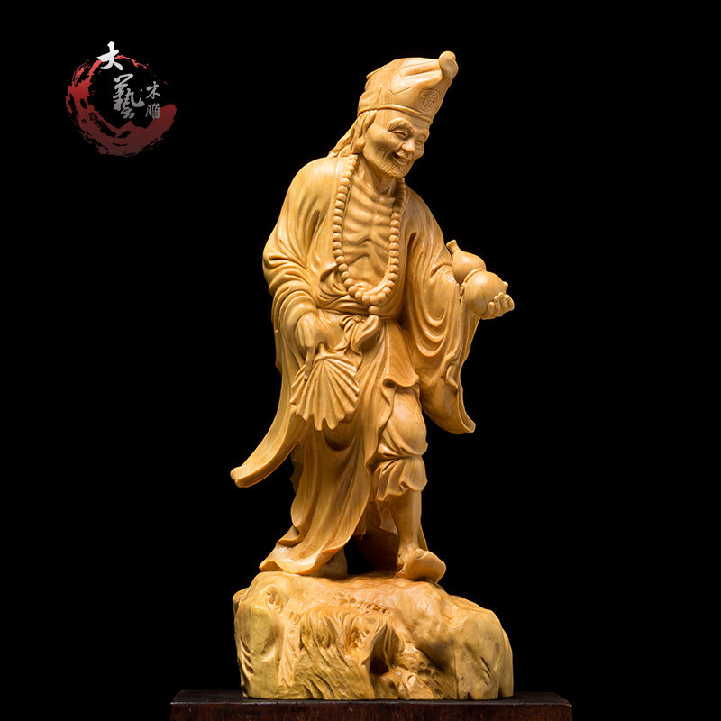 黄杨木人物供奉文玩小摆件工艺品
