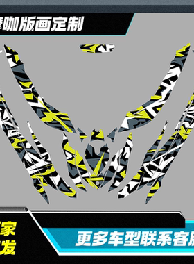 适用于CANAM SEA DOO RXP X 300摩托艇版画拉花个性贴纸改装定制