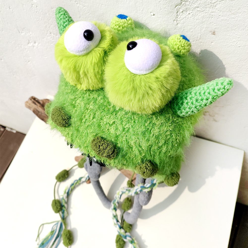 皮洛姆极地精灵秋冬毛绒流苏帽