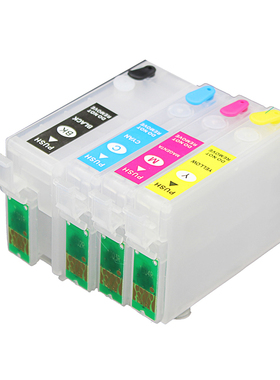 130XL 适用爱普生 SX525WD SX620FW SX445 BX525打印机可填充墨盒