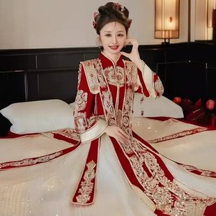凤冠霞帔婚服重工秀禾服新娘2026新款中式婚纱结婚汉服出阁秀和服