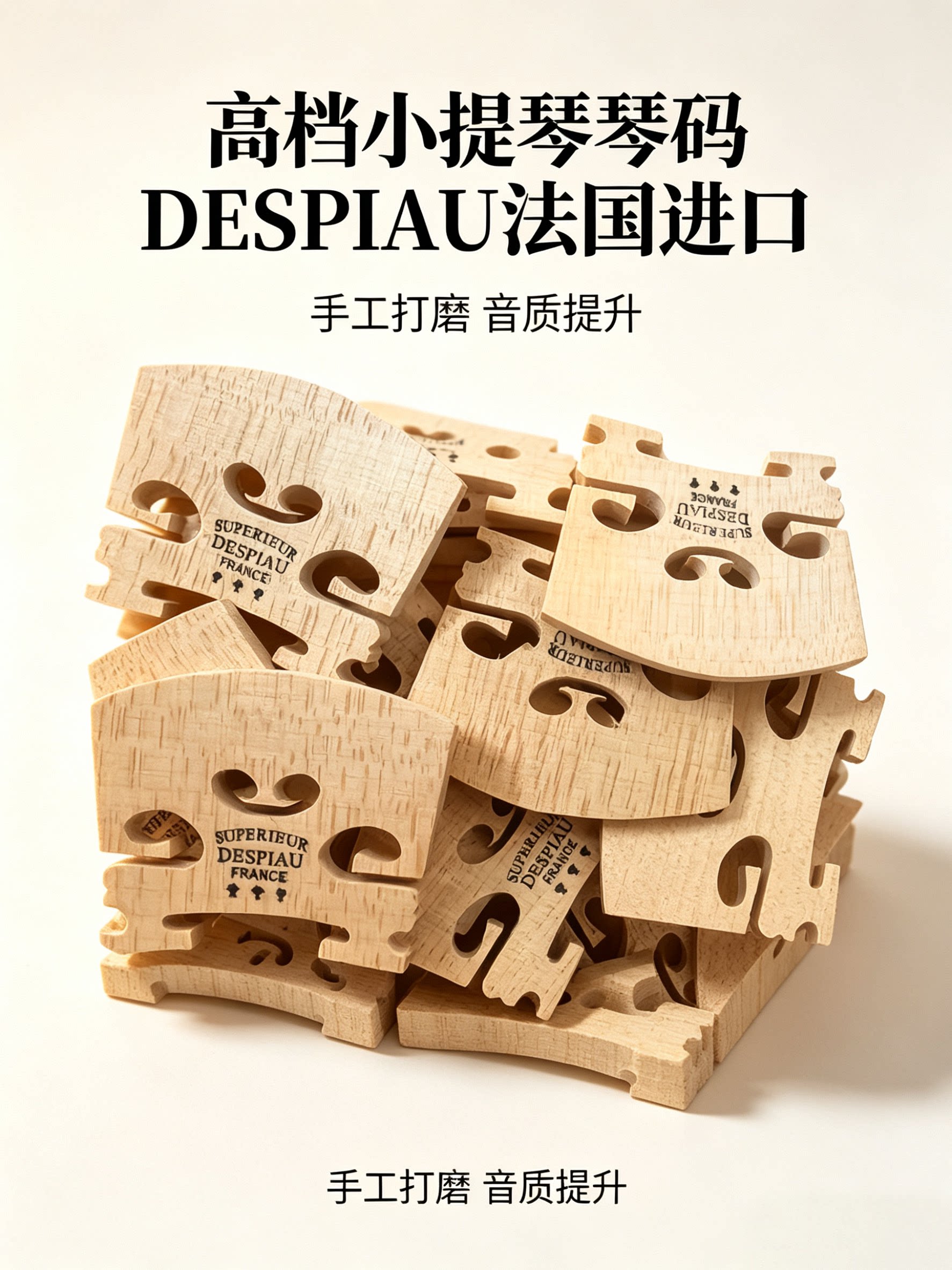成人小提码枫木进口打磨好直接用琴马码子码桥琴小提琴码儿童图片