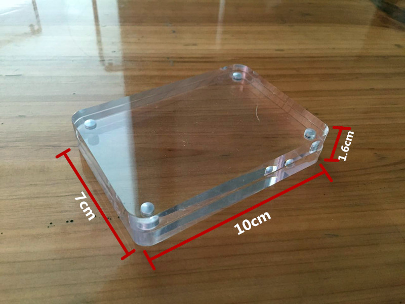 透明圆角强磁亚克力台签台卡 展示牌 相框标价签台牌70*100MM