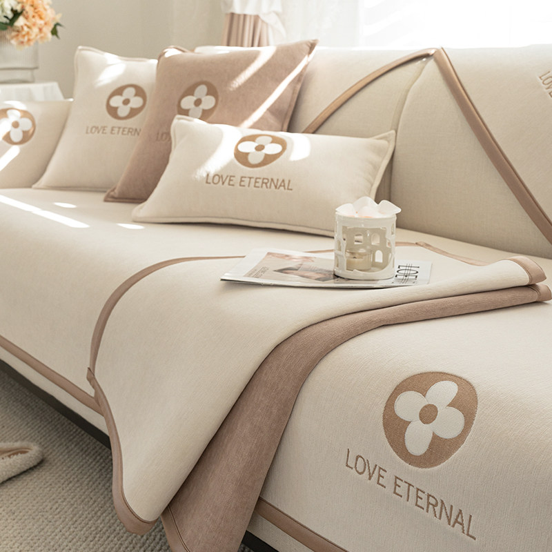 雪尼尔防滑沙发垫四季通用直排真皮坐垫子新款2026套罩盖布巾简约,居家布艺,沙发垫,淘宝优惠券,粉丝福利购,淘宝优惠卷