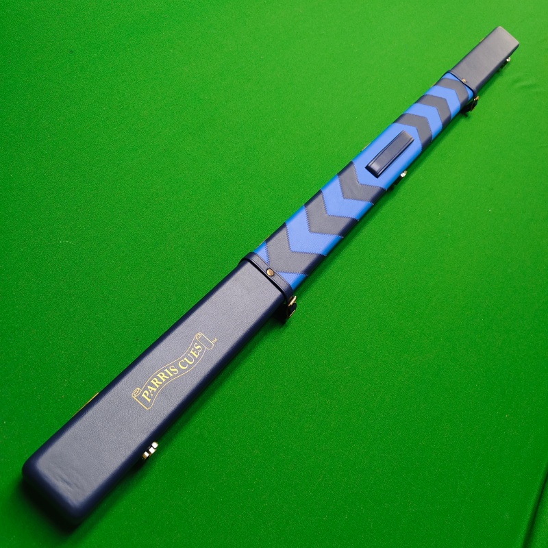 英国John Parris Ultimate台球杆盒 两头深蓝 中间天蓝 双槽通杆