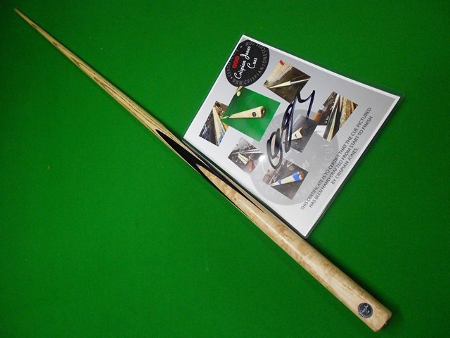 【金牌台球】英国进口crispian jones球杆237 四面鸟眼枫木插花