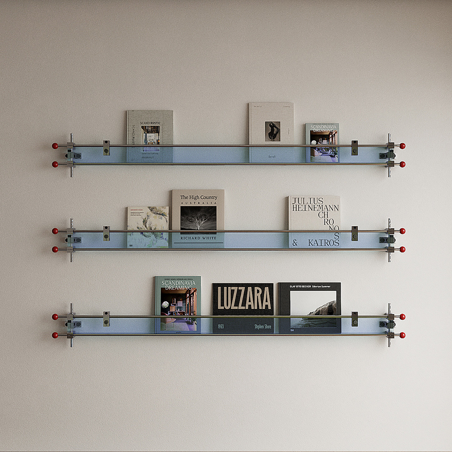 Bauhaus Acrylic Rod Magazine Rack: Sleek Wall Art & Storage! - Product image 4