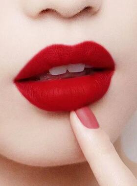 正红色口红女红防水持久不易掉色不沾杯姨妈色玫紫色黄皮素颜显白