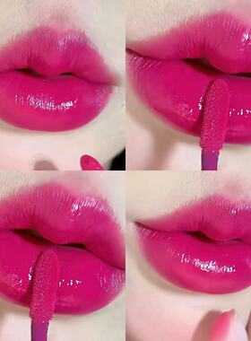 玫紫色唇釉学生党素颜奶茶肉桂色正红色黄黑皮女持久防水不易掉色