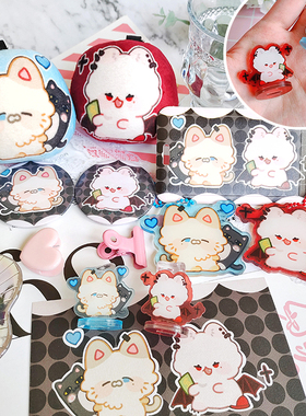 vtuber彩虹社ChroNoir挂件立牌粒牌团子徽章同人周边葛叶卡套明信