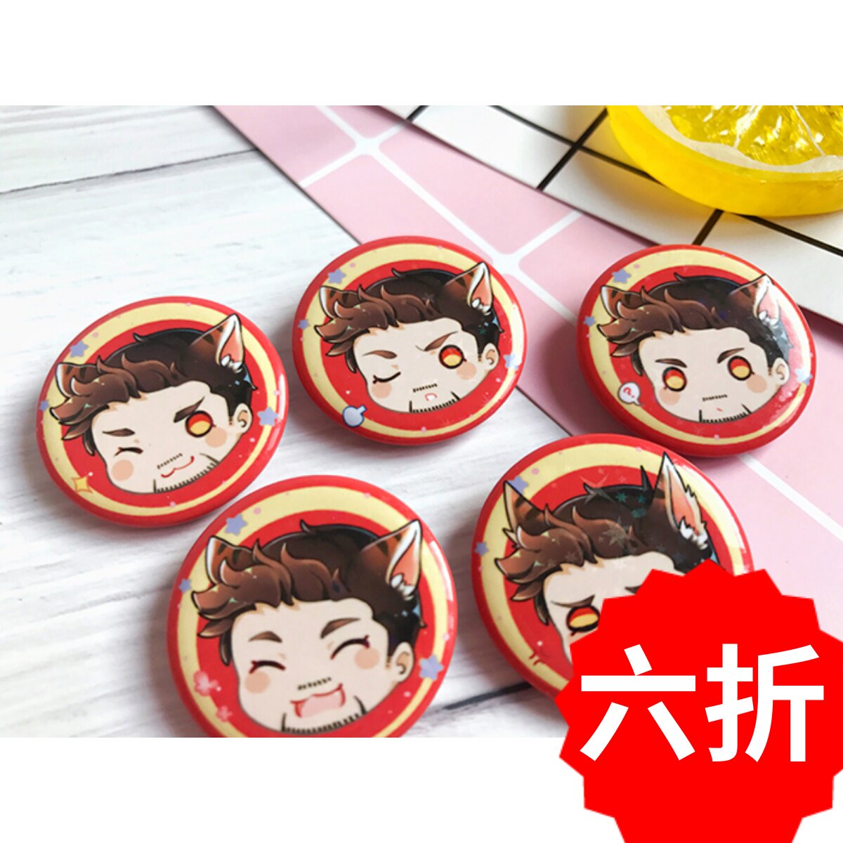 漫威钢铁侠表情小徽章/吧唧 同人周边 复联复仇者联盟