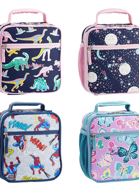 Pottery barn kids男女儿童小学生防水午餐包手提便当包保温包袋