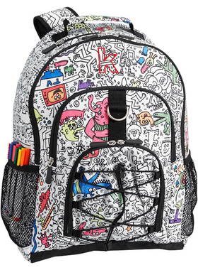 美国Pottery barn kids中小学生减负护脊书包高年级大容量双肩包