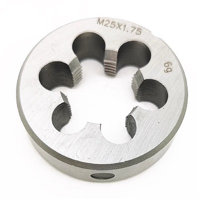 螺纹板牙M25*3*2.5*2*1.75*1.5*1.25*1*0.75*0.5圆板牙扳丝左右牙