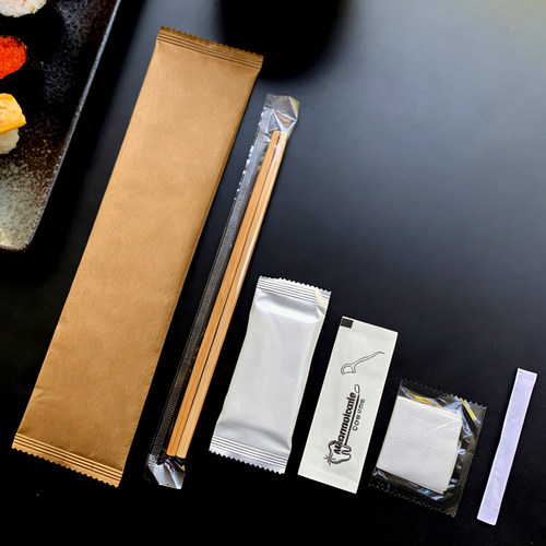 加粗21cm独立包装一次性四件套装