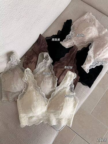 欧洲站2026年夏季新款时尚蕾丝性感V领美背抹胸内衣女无钢圈上衣