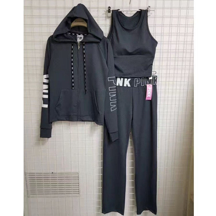 2018春秋新款韩国代购NYLON PINK拼色外套背心长裤运动瑜伽三件套|msdalam kategori Butik wanita / wanita, menetapkan/pakaian seragam pelajar/seragam kerja, saman sukan Leisure - dari Buy2taobao.com untuk memberikan perkhidmatan ejen Taobao profesional membeli