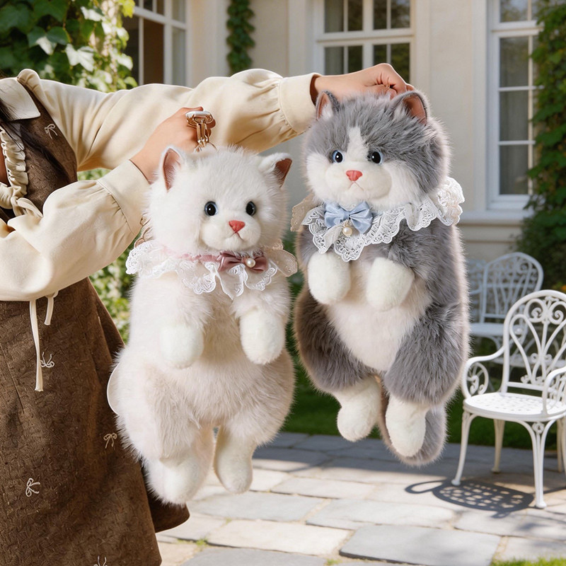 仿真布偶猫背包毛绒娃娃玩偶小猫咪双肩包包玩具公仔送女朋友礼物