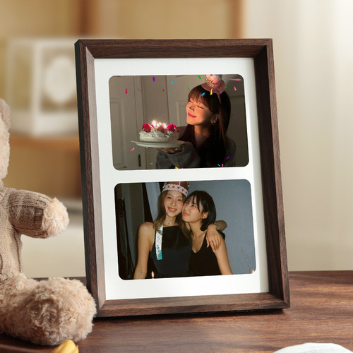 实木相框洗照片挂墙定制