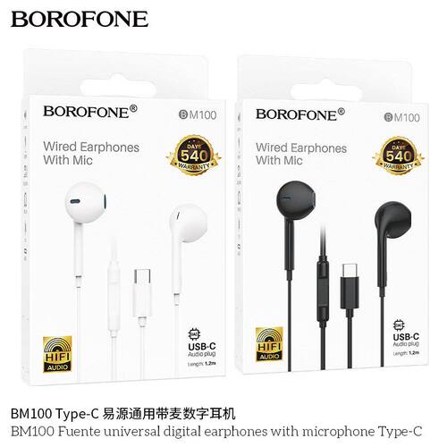 BOROFONE BM111有线带麦通用游戏耳机Type-C/3.5mm运动音乐小耳塞