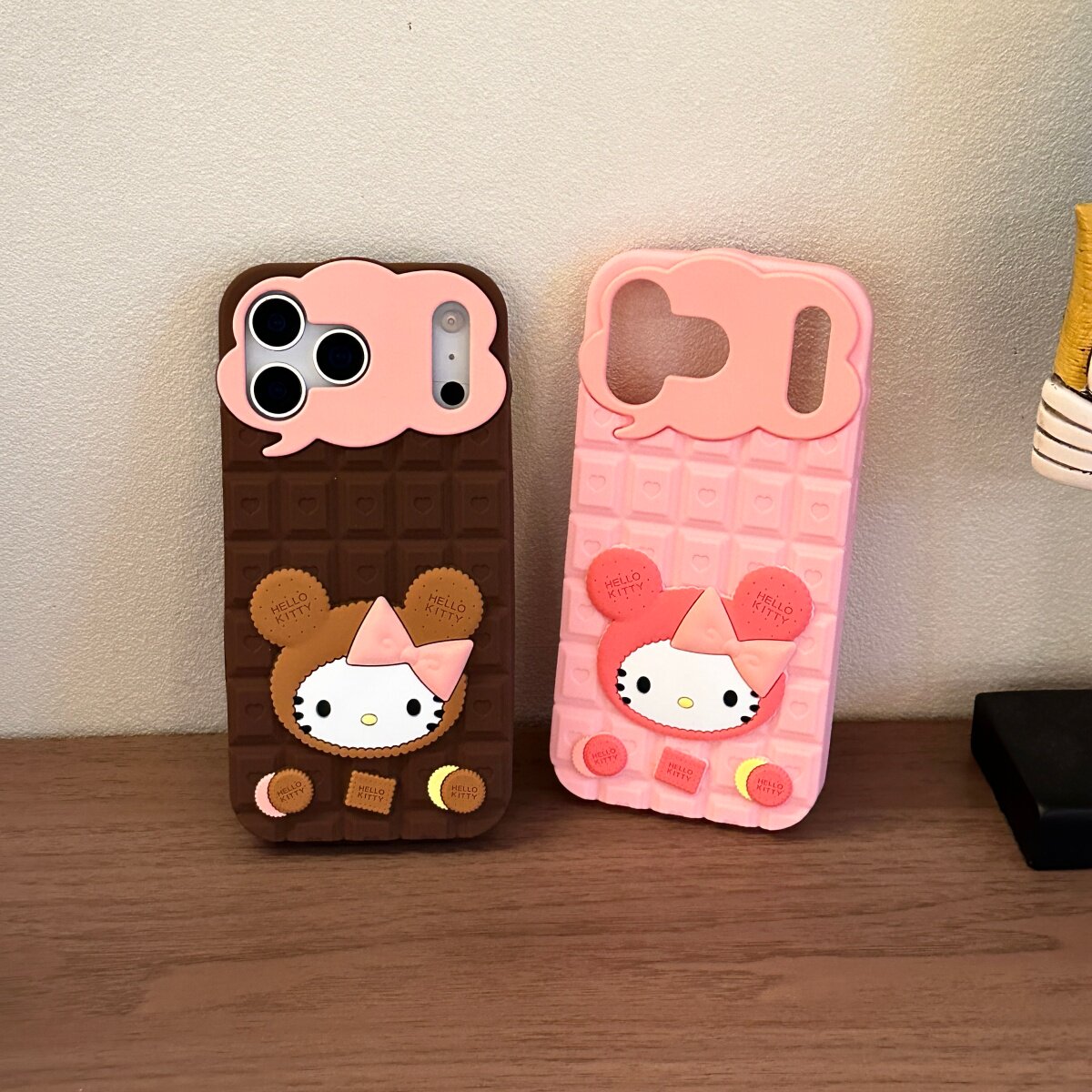 ins风简约巧克力块饼干KT头像适用苹果16promax手机壳iPhone17女款14个性13网红15Pro防摔16pro保护套