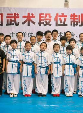 真丝绸刺绣祥云长拳服、武术服、太极服、功夫服