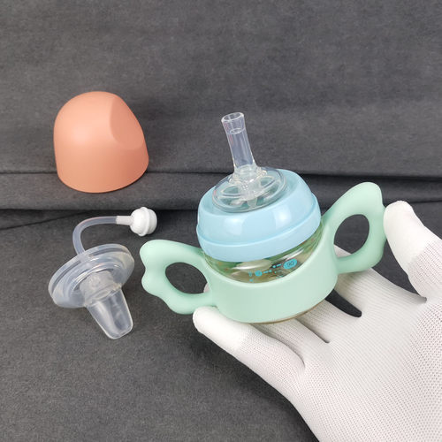 婴幼儿喝水90ml迷你宽口径PPSU小号奶瓶防胀气一瓶三用鸭嘴学饮杯