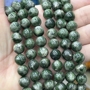 天然绿透辉石圆珠水晶散珠手链项链半成品串珠DIY手串饰品配件珠