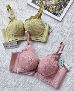薇D姿品牌内衣撤柜清货 小胸80A中厚款无钢圈聚拢蚕蛹蛋白文胸罩