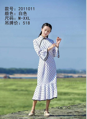 新中式复古旗袍连衣裙