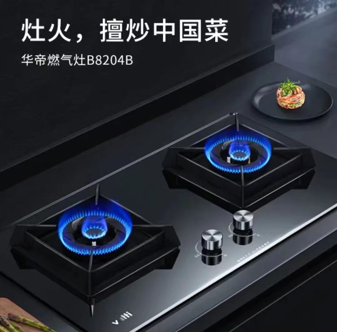 Vatti/华帝 B8204B燃气灶双灶天然气4.5KW液化气4.2kw