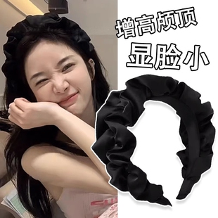高颅顶发箍女显脸小压发头箍洗脸发捆2023年新款高级感发卡子头饰