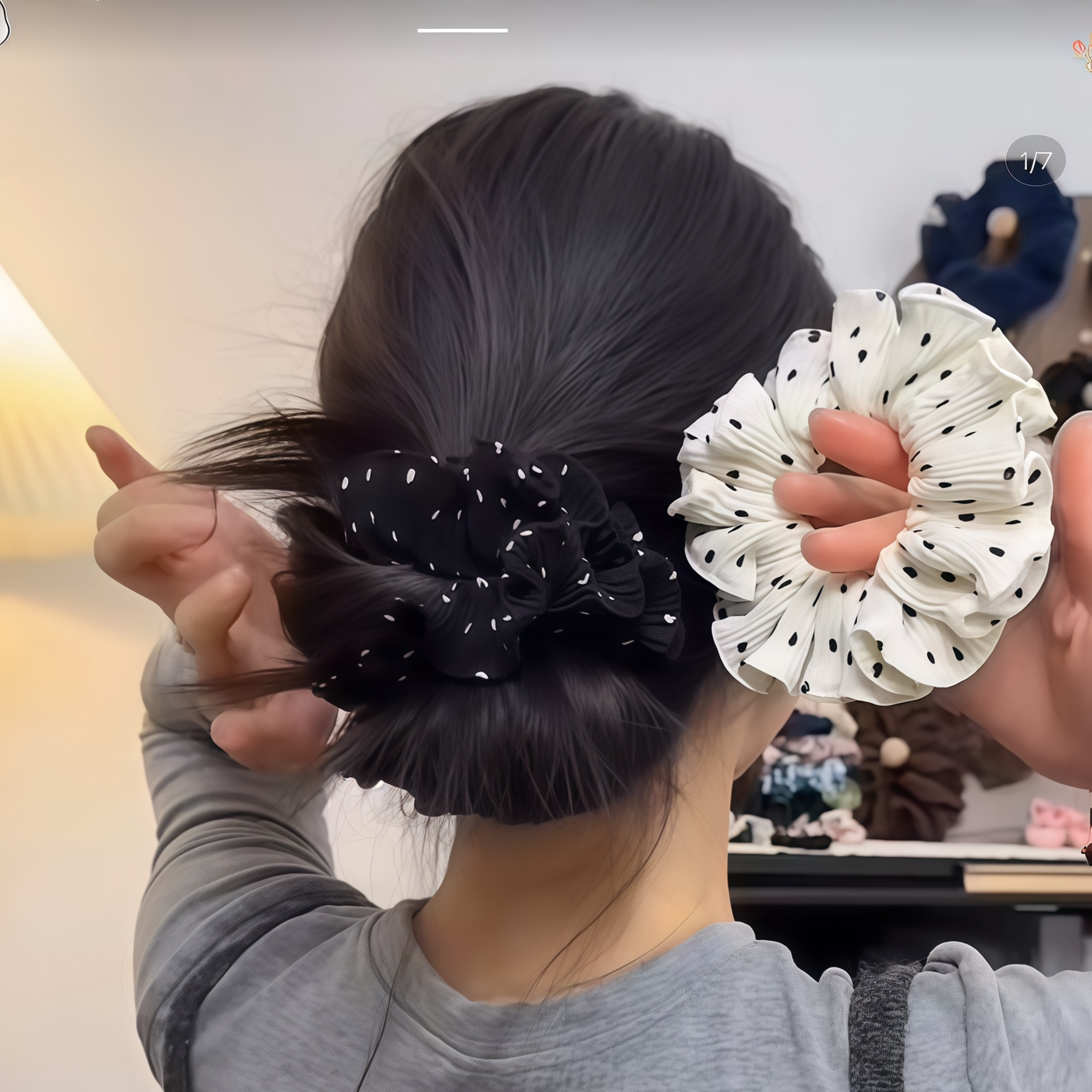 大肠发圈女丸子头皮筋发绳头绳