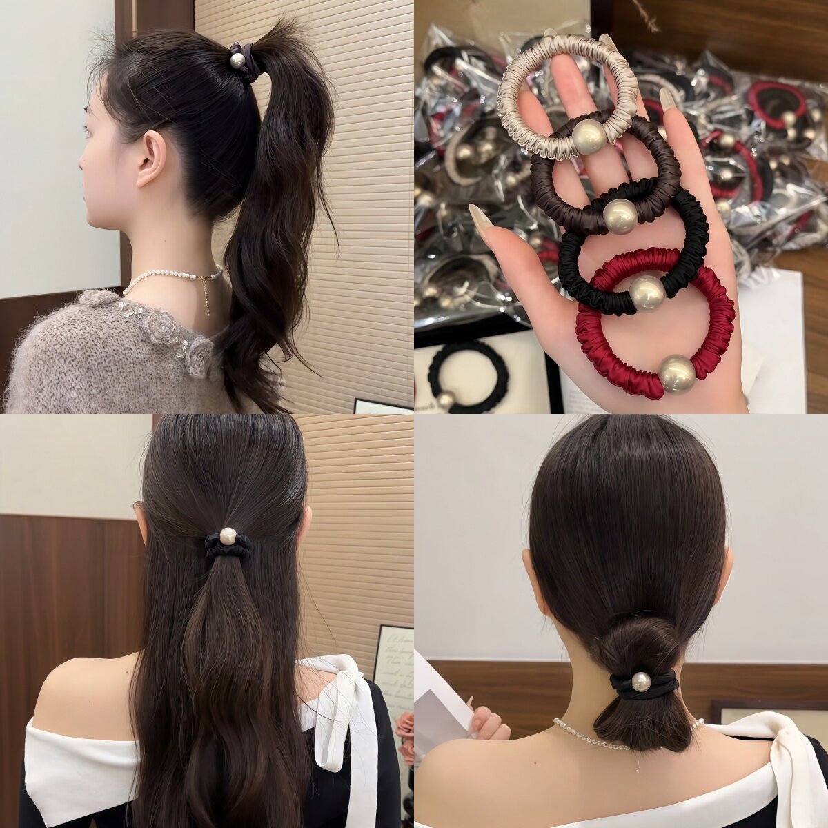 小肠发圈女头绳丸子头发绳