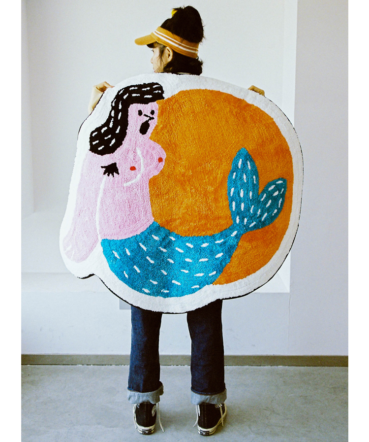 林李婆婆“香波女孩”原创地垫毯