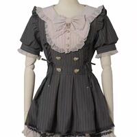 lizlisa's new Japanese-style doll collar dress with a bow and heart buckle isa soft and cute set thumbnail 8