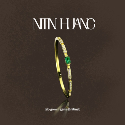 NITINHUANG哥伦比亚祖母绿手镯