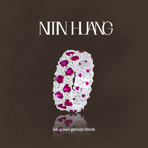 NITINHUANG培育红宝石轻奢戒指