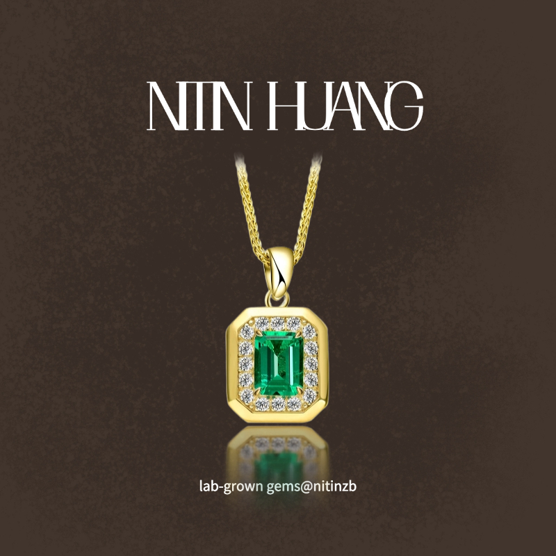 NITINHUANG项链祖母绿套链