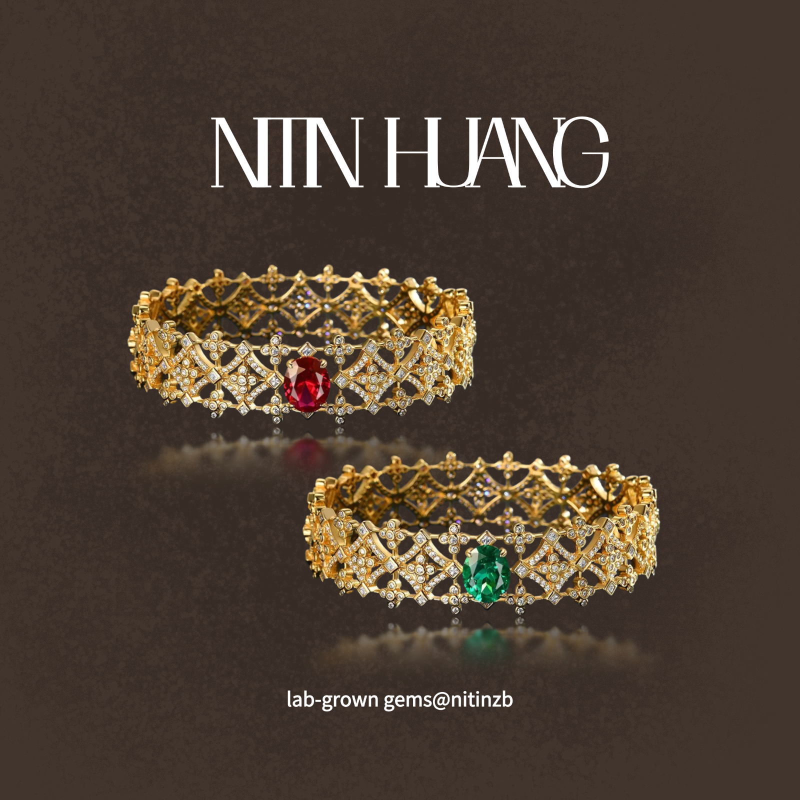 NITINHUANG3克拉培育尖晶石手镯