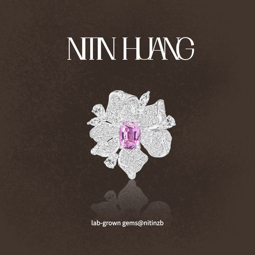 NITINHUANG培育黄蓝宝2克拉方