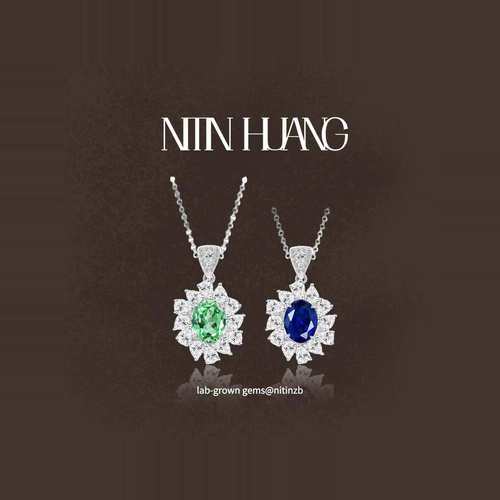 NITINHUANG2克拉戴妃款宝石项链