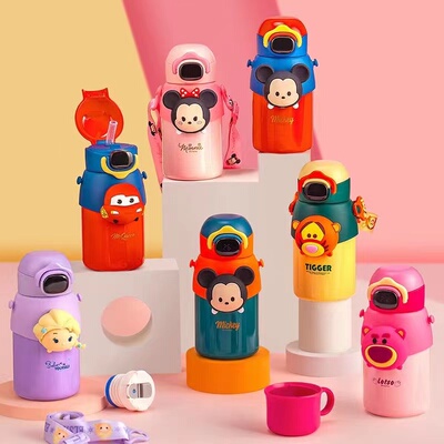 迪士尼温显保温杯316不锈钢材质