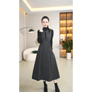 背心马甲连衣裙 气质无袖 2025年秋冬新款 毛呢子连衣裙女巨好看修身