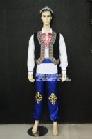 Qingyi trang phục dân tộc thiểu số may đo quần áo Tân Cương Uygur biểu diễn sân khấu quần áo nam - Trang phục dân tộc thời trang đồ bộ