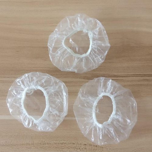现货一次性耳套加厚pe塑料透明美容染发防污洗澡防水手套防护