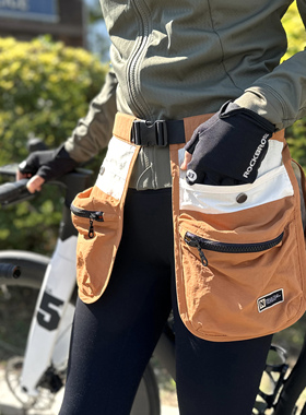 多口袋拉链腰封围裙腰包多功能小众旅游运动健身骑行腰包定制logo