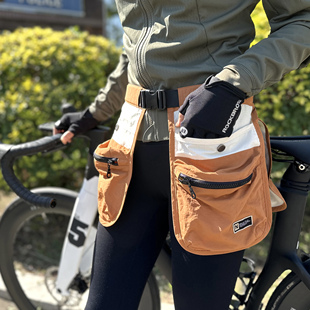 多口袋拉链腰封围裙腰包多功能小众旅游运动健身骑行腰包定制logo