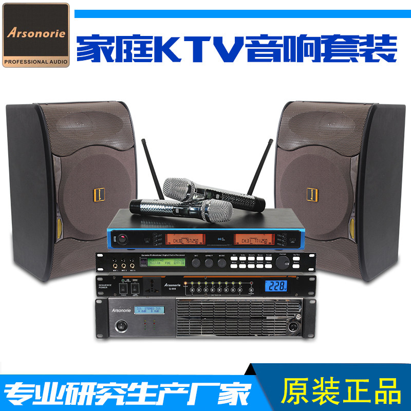 雅奇力家庭KTV音响套装会议功放专业卡包音箱 电视卡拉ok家用